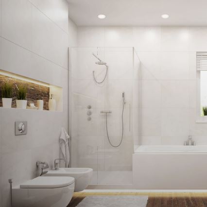 Briloner 7231-036 - SET 3x LED Dimmable bathroom recessed light LED/5,5W/230V IP44