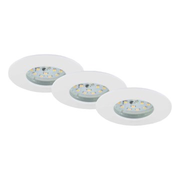 Briloner 7231-036 - SET 3x LED Dimmable bathroom recessed light LED/5,5W/230V IP44