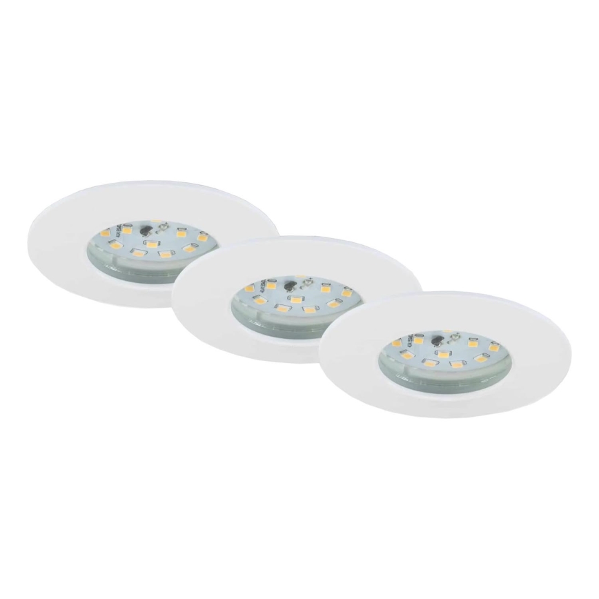 Briloner 7231-036 - SET 3x LED Dimmable bathroom recessed light LED/5,5W/230V IP44