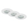 Briloner 7231-036 - SET 3x LED Dimmable bathroom recessed light LED/5,5W/230V IP44