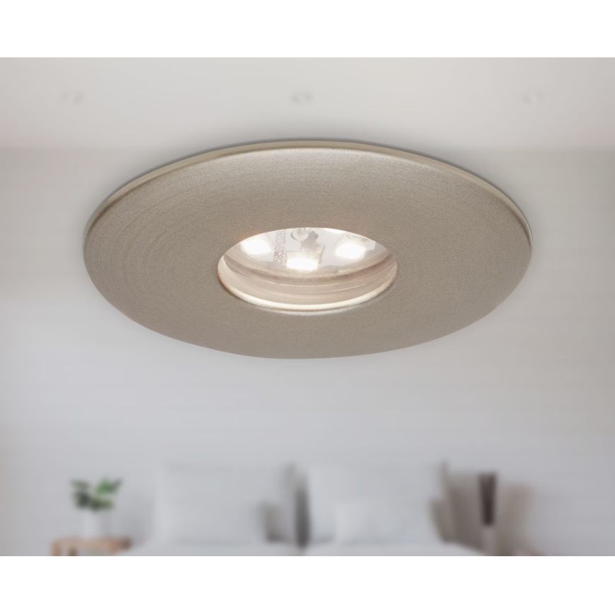 Briloner 7240-032 - SET 3x LED Bathroom recessed light ATTACH LED/1,8W/230V IP44 matte chrome