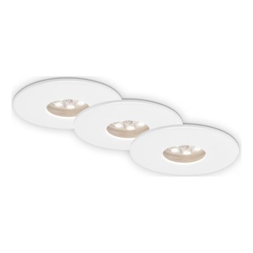 Briloner 7240-036 -SET 3x LED Bathroom recessed light ATTACH LED/1,8W/230V IP44 white