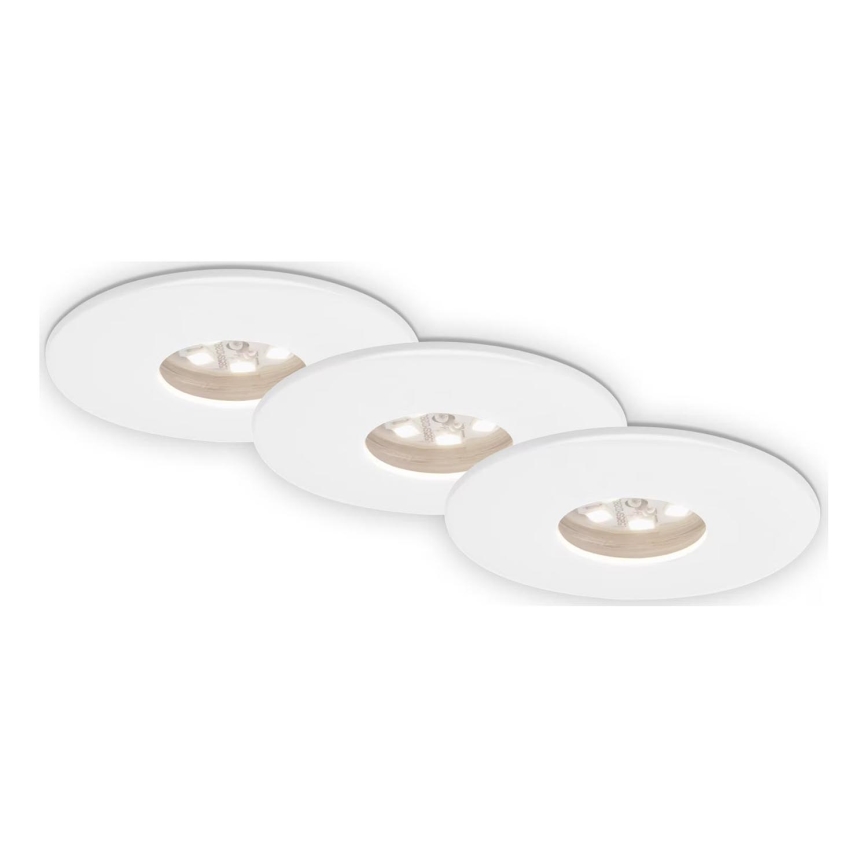 Briloner 7240-036 -SET 3x LED Bathroom recessed light ATTACH LED/1,8W/230V IP44 white