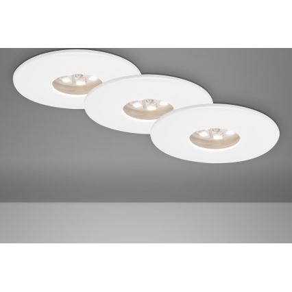 Briloner 7240-036 -SET 3x LED Bathroom recessed light ATTACH LED/1,8W/230V IP44 white