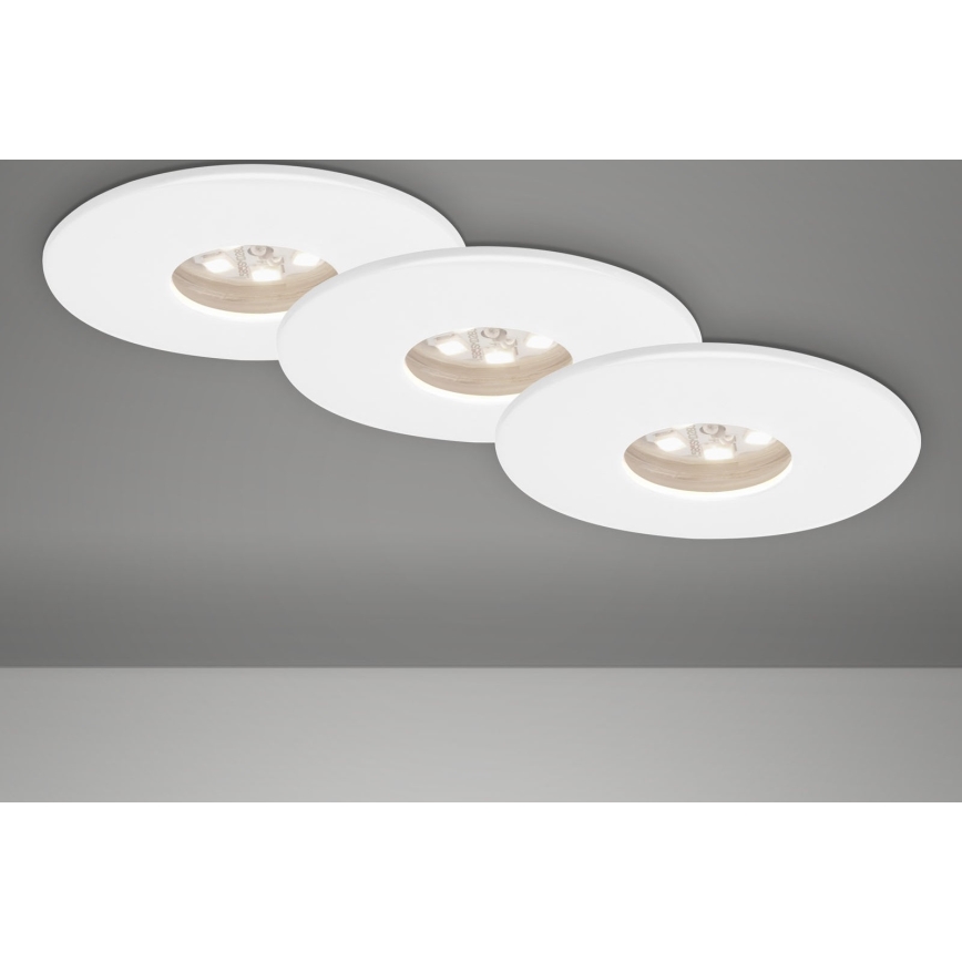 Briloner 7240-036 -SET 3x LED Bathroom recessed light ATTACH LED/1,8W/230V IP44 white