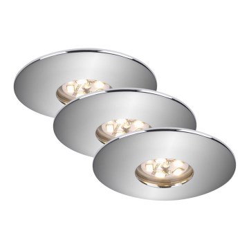 Briloner 7240-038 - SET 3x LED Bathroom recessed light ATTACH LED/1,8W/230V IP44