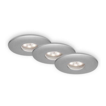 Briloner 7240-039 - SET 3x LED Bathroom recessed light LED/1,8W/230V IP44