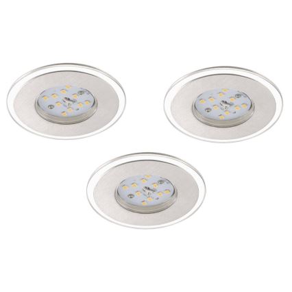 Briloner 7257-039 - SET 3x LED Bathroom recessed light ATTACH LED/4,5W/230V IP44