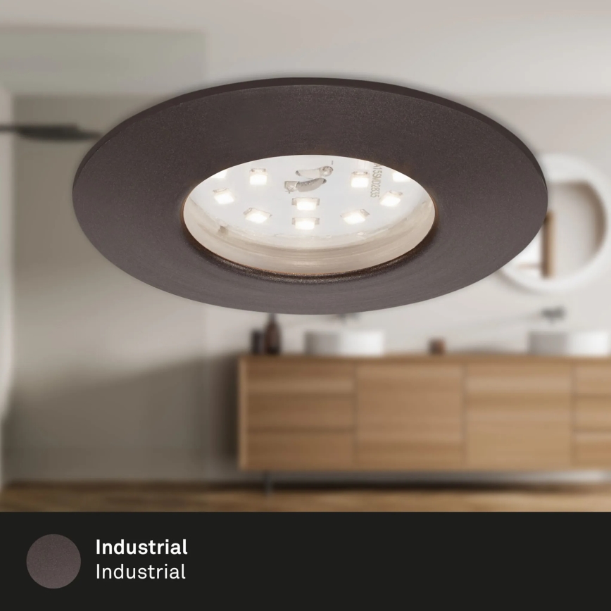 Briloner 7295-031 - SET 3x LED Dimmable bathroom recessed light ATTACH LED/6,5W/230V IP44