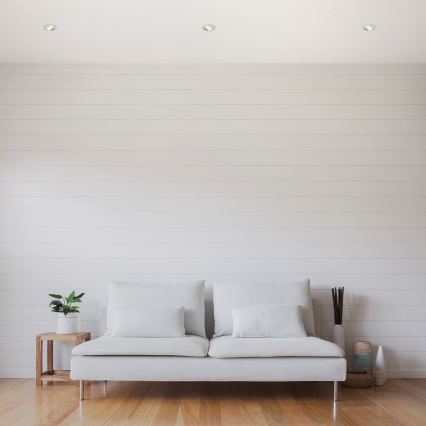 Briloner 7296-039 - Set of 3 Dimmable LED Bathroom Recessed Downlights, LED 6.5W/230V, 3000K, IP23, Matte Chrome