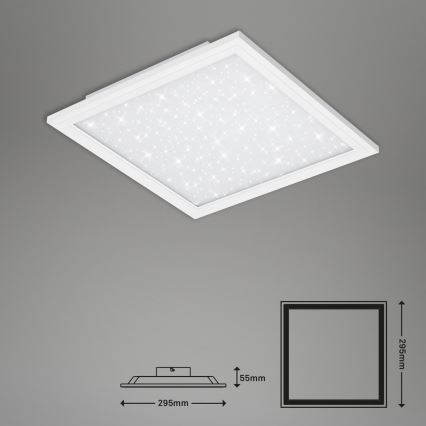 Briloner 7301-016 - LED Dimmable ceiling light STARRY SKY LED/18W/230V 3000-6000K + remote control