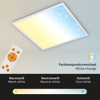 Briloner 7303-016 - LED Dimmable ceiling light STARRY SKY LED/36W/230V 3000-6000K + remote control