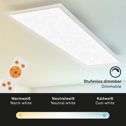 Briloner 7304-016 - LED Dimmable ceiling light STARRY SKY LED/36W/230V 3000-6000K + remote control