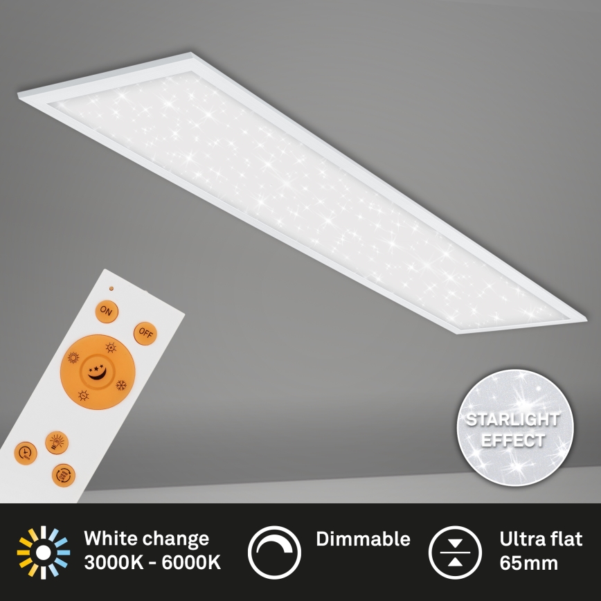 Briloner 7304-016 - LED Dimmable ceiling light STARRY SKY LED/36W/230V 3000-6000K + remote control