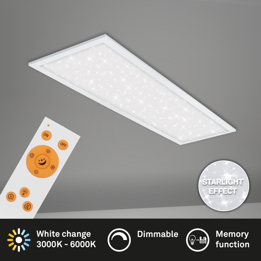 Briloner 7308-016 - LED Dimmable ceiling light STARRY SKY LED/24W/230V 3000-6000K + remote control