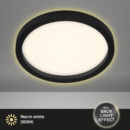 Briloner 7361-015 - LED Ceiling light CADRE LED/18W/230V d. 29,7 cm black