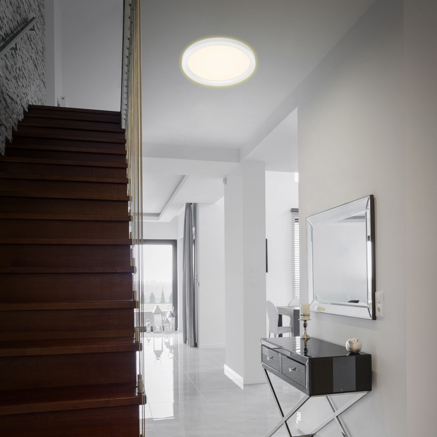 Briloner 7361-016 - LED Ceiling light CADRE LED/18W/230V d. 29,7 cm white