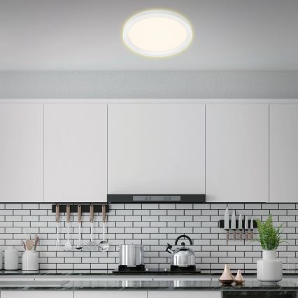Briloner 7361-016 - LED Ceiling light CADRE LED/18W/230V d. 29,7 cm white