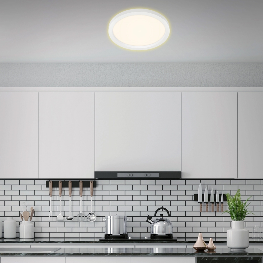 Briloner 7361-016 - LED Ceiling light CADRE LED/18W/230V d. 29,7 cm white