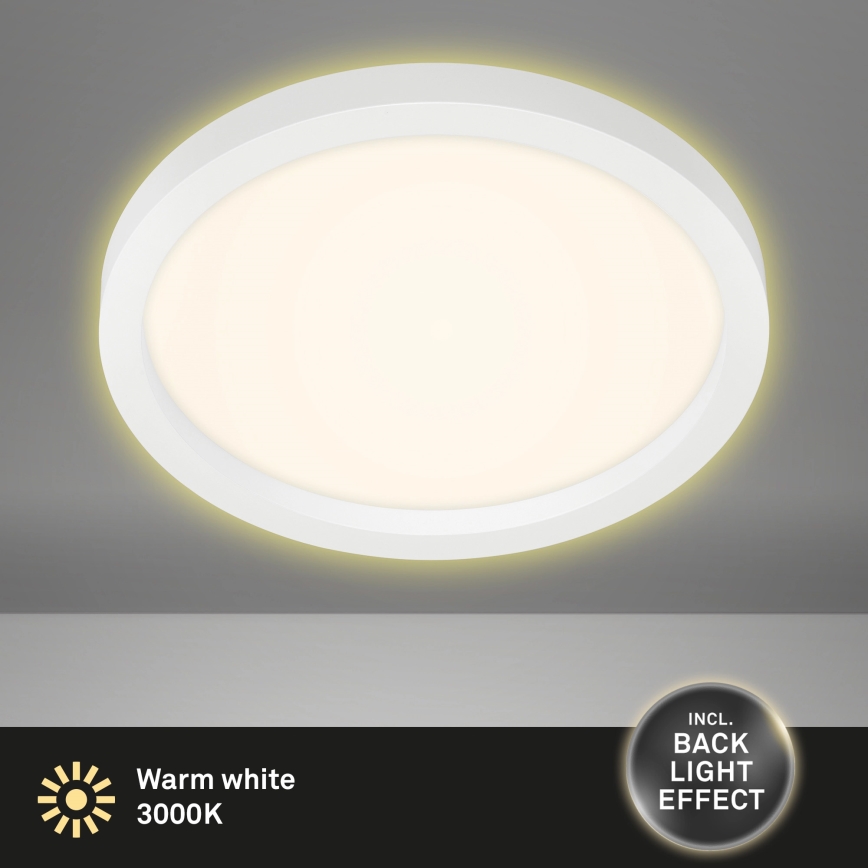 Briloner 7361-016 - LED Ceiling light CADRE LED/18W/230V d. 29,7 cm white