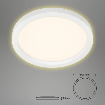Briloner 7361-016 - LED Ceiling light CADRE LED/18W/230V d. 29,7 cm white