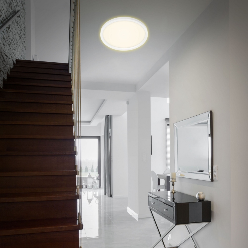 Briloner 7363-016 - LED Ceiling light CADRE LED/22W/230V d. 42,5 cm white