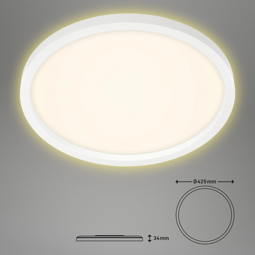 Briloner 7363-016 - LED Ceiling light CADRE LED/22W/230V d. 42,5 cm white