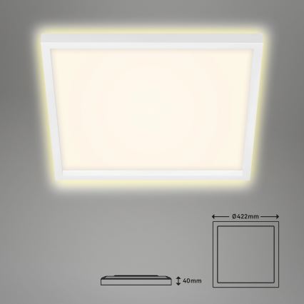 Briloner 7364-016 - LED Ceiling light CADRE LED/22W/230V 42,2x42,2 cm white