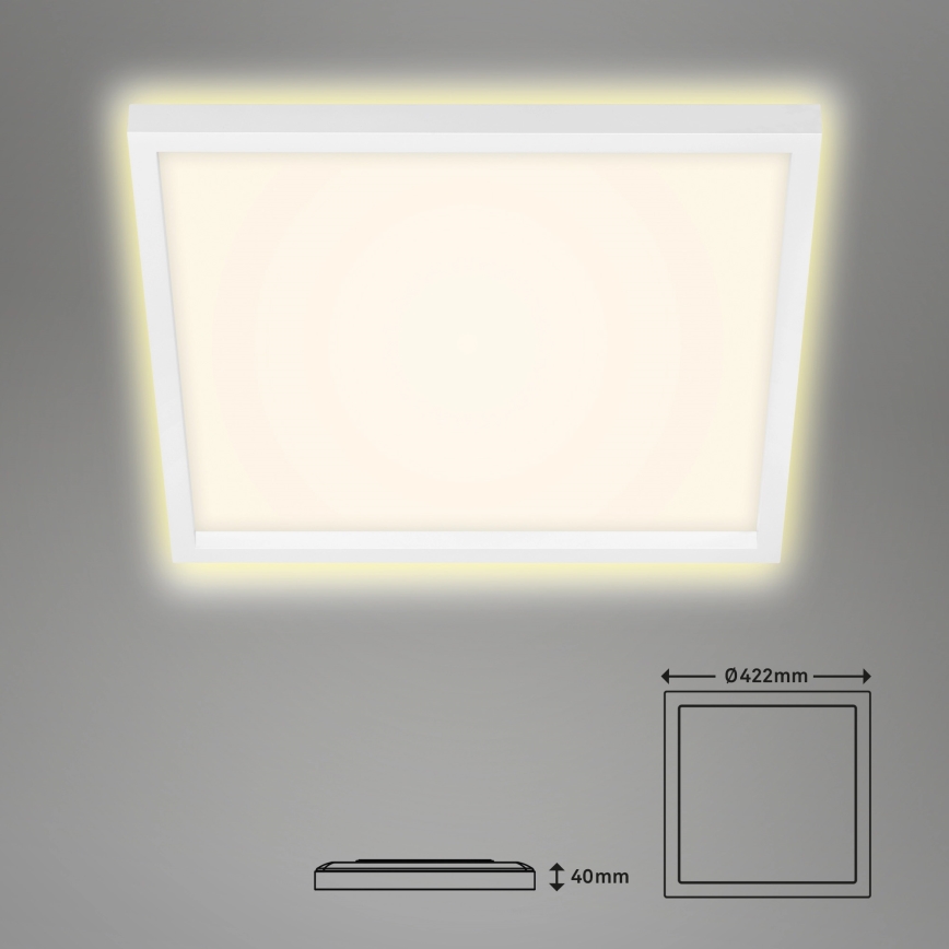 Briloner 7364-016 - LED Ceiling light CADRE LED/22W/230V 42,2x42,2 cm white