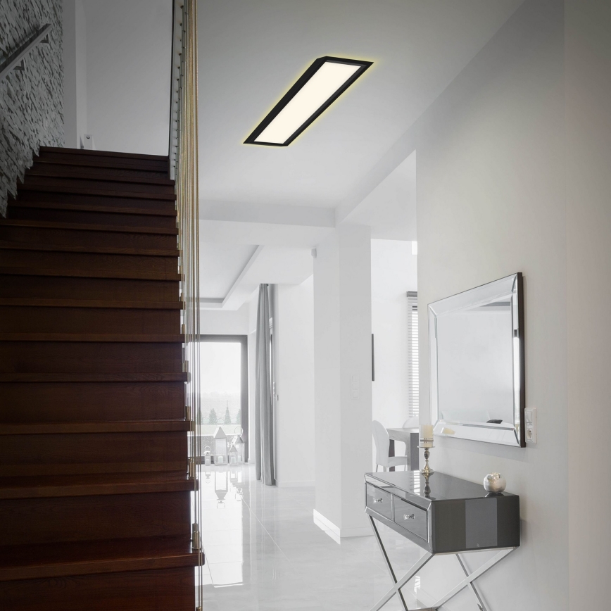 Briloner 7365-015 - LED Ceiling light CADRE LED/22W/230V 58,2x20,2 cm black