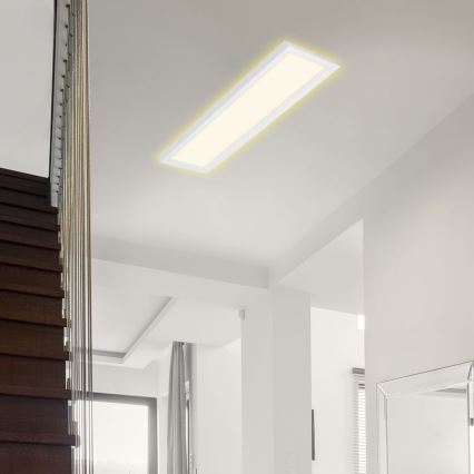Briloner 7365-016 - LED Ceiling light CADRE LED/22W/230V 58,2x20,2 cm white