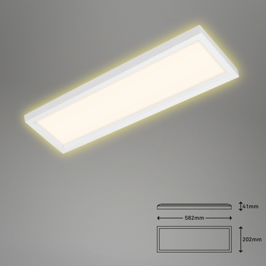 Briloner 7365-016 - LED Ceiling light CADRE LED/22W/230V 58,2x20,2 cm white