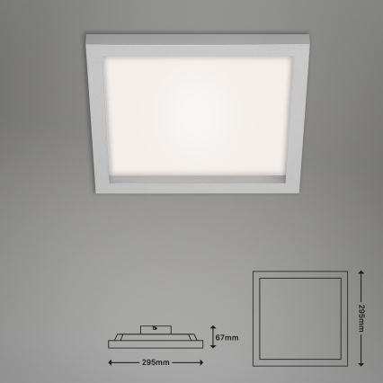 Briloner 7370-014 - LED Dimmable ceiling light LED/18W/230V 3000-6500K + remote control
