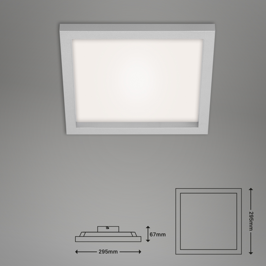 Briloner 7370-014 - LED Dimmable ceiling light LED/18W/230V 3000-6500K + remote control