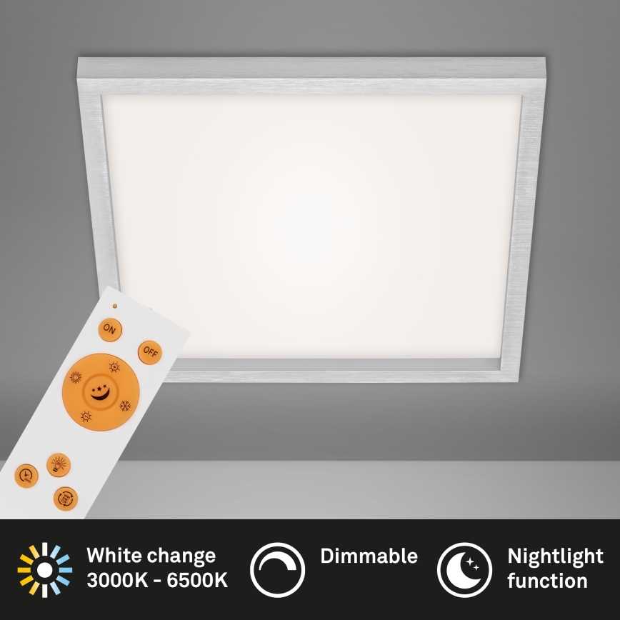 Briloner 7371-014 - LED Dimmable ceiling light LED/24W/230V 3000-6500K + remote control