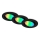 Briloner 7373-035 - SET 3x LED RGB Dimmable recessed light LED/4,9W/230V Wi-Fi Tuya + remote control
