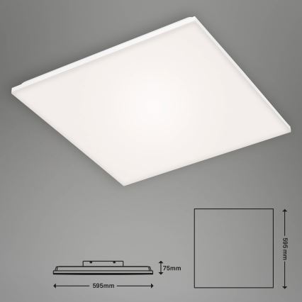 Briloner 7376-216 - LED Surface-Mounted Panel FRAMELESS LED/38W/230V 59,5x59,5 cm 4000K