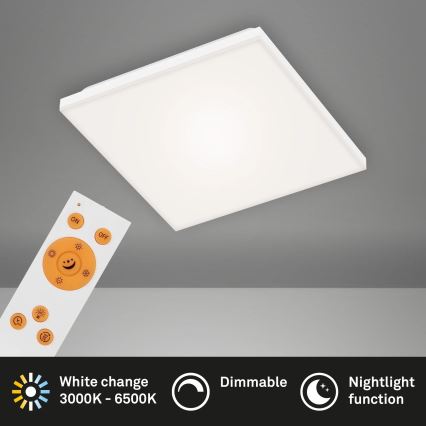 Briloner 7378-016 - LED Dimmable panel LED/12W/230V 3000/4000/6500K + remote control