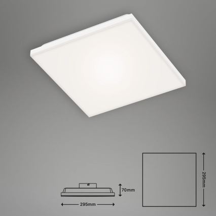 Briloner 7378-016 - LED Dimmable panel LED/12W/230V 3000/4000/6500K + remote control