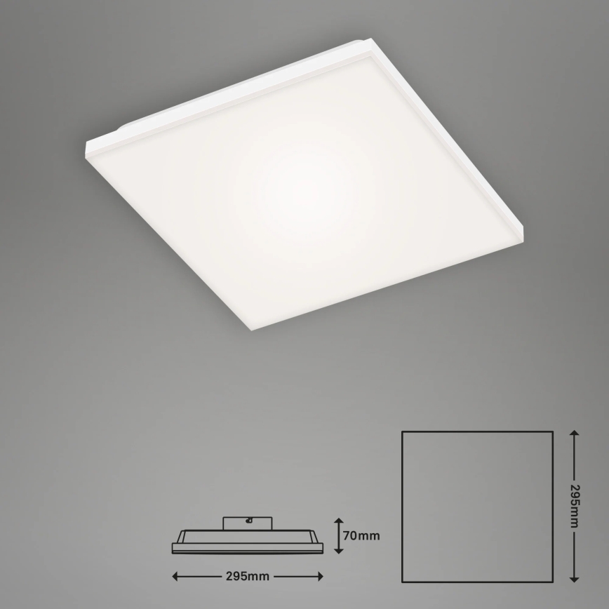Briloner 7378-016 - LED Dimmable panel LED/12W/230V 3000/4000/6500K + remote control