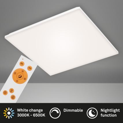 Briloner 7378216 - LED Dimmable panel LED/38W/230V 3000-6500K + remote control