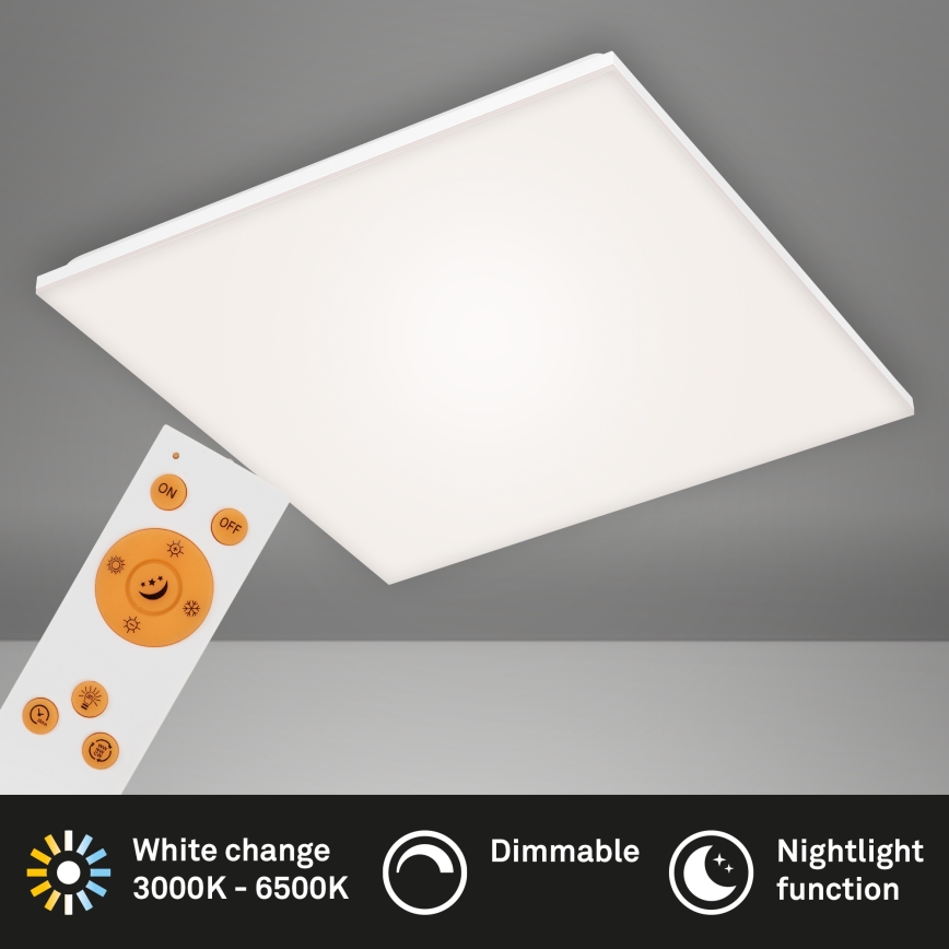 Briloner 7378216 - LED Dimmable panel LED/38W/230V 3000-6500K + remote control