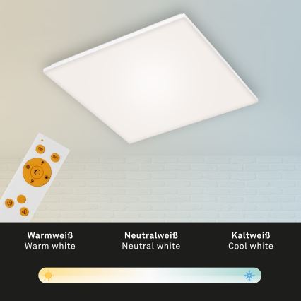 Briloner 7378216 - LED Dimmable panel LED/38W/230V 3000-6500K + remote control