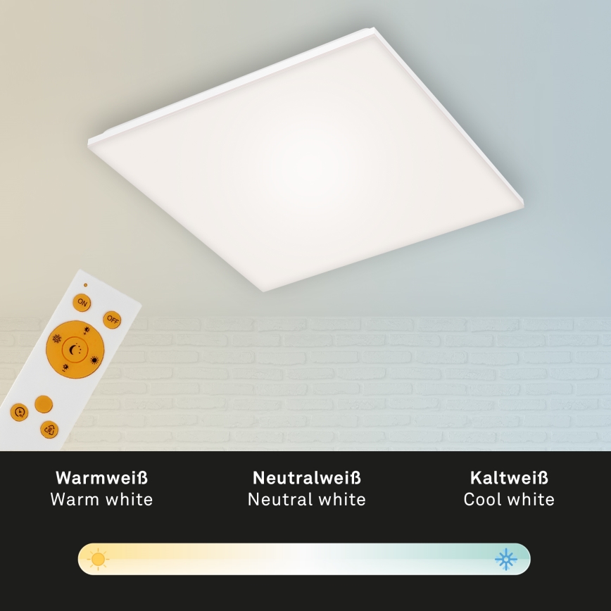 Briloner 7378216 - LED Dimmable panel LED/38W/230V 3000-6500K + remote control