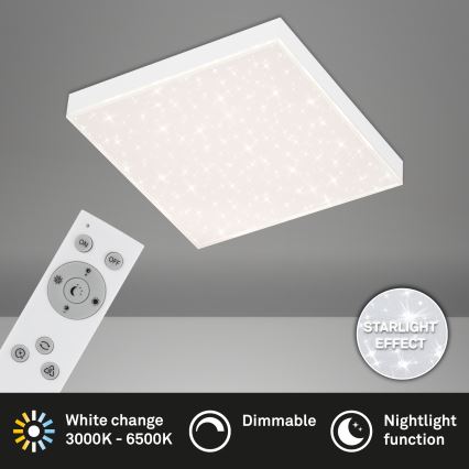 Briloner 7381-016 - LED Dimmable ceiling light STARRY SKY LED/15W/230V 3000-6500K + remote control