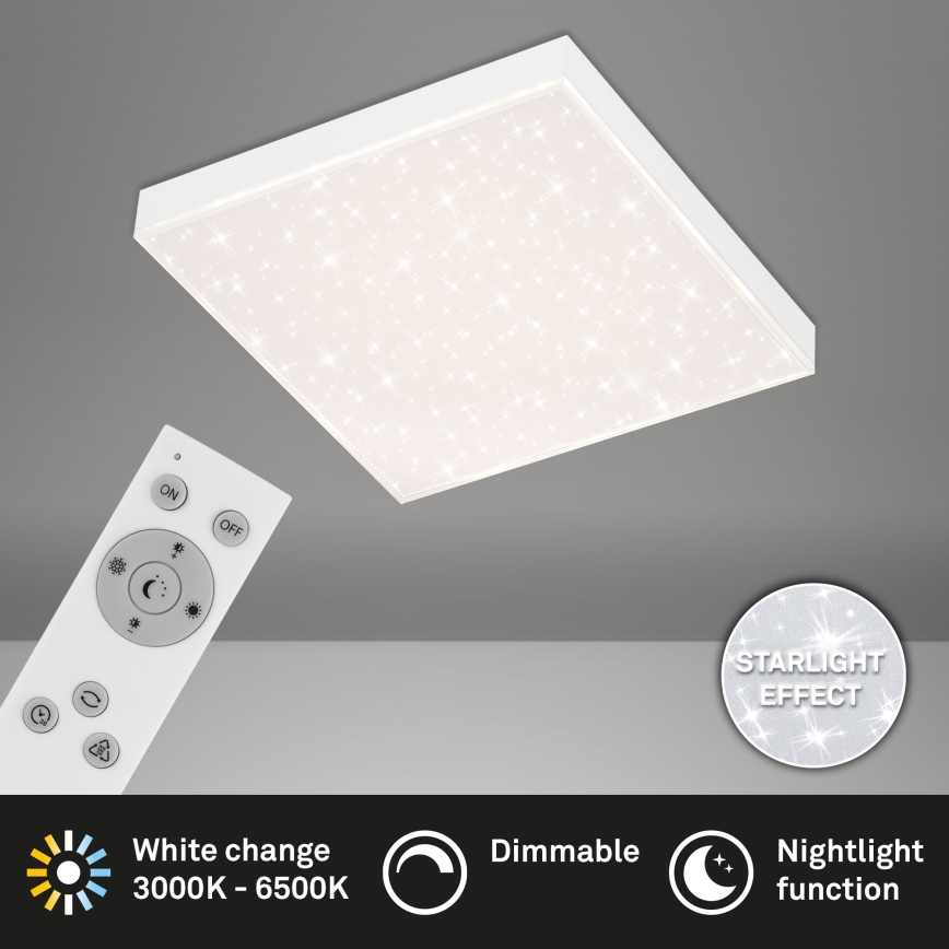 Briloner 7381-016 - LED Dimmable ceiling light STARRY SKY LED/15W/230V 3000-6500K + remote control