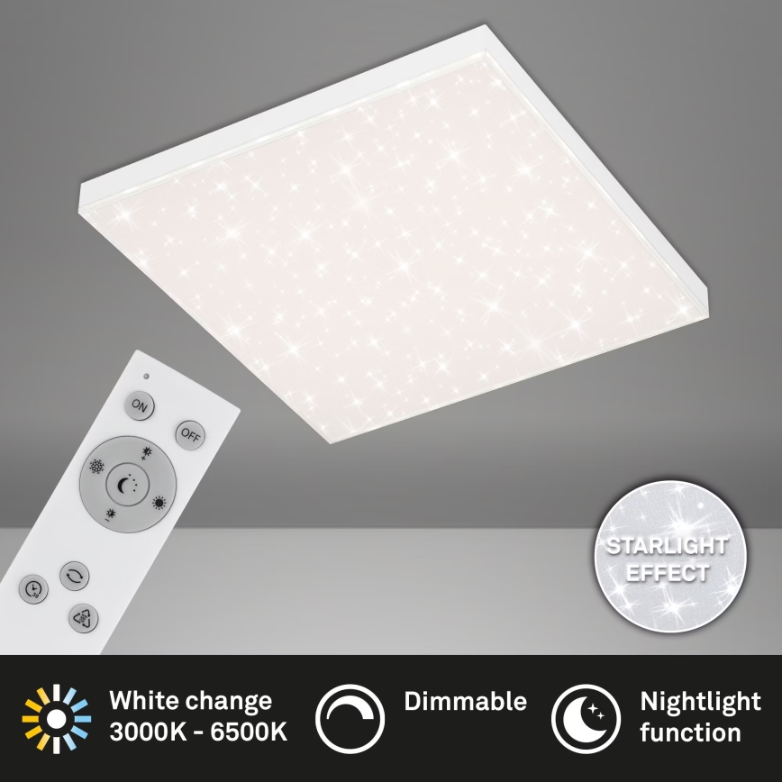 Briloner 7381-116 - LED Dimmable ceiling light STARRY SKY LED/24W/230V 3000-6500K + remote control