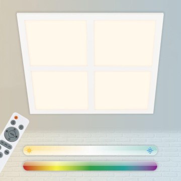 Briloner 7387-016 - RGBW Dimmable ceiling light LED/24W/230V 3000-6500K + remote control