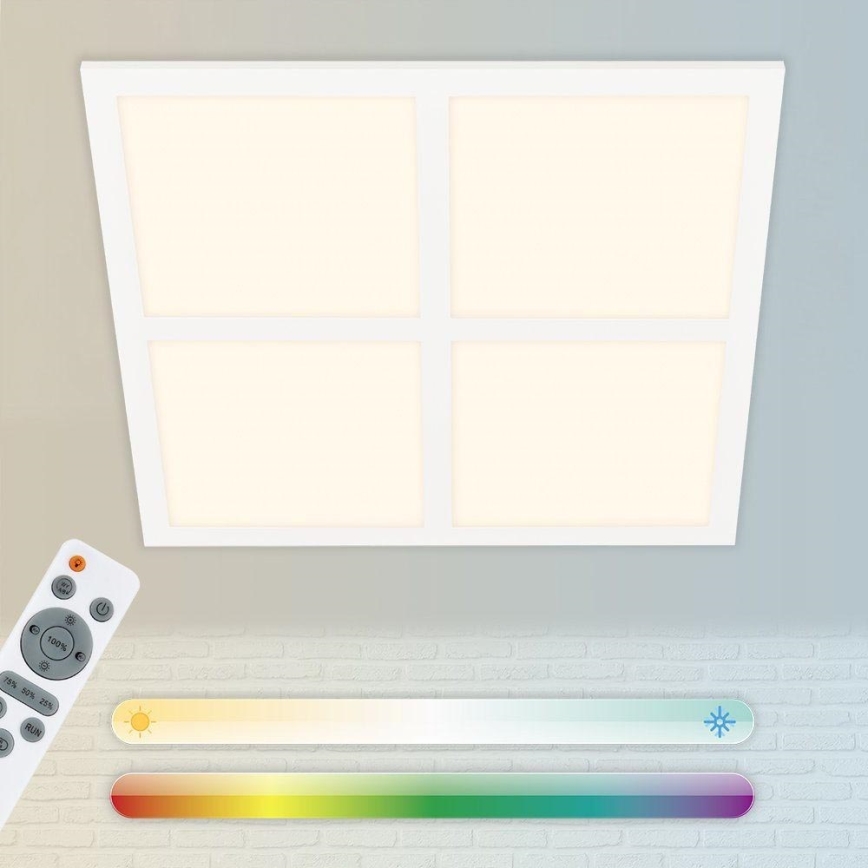 Briloner 7387-016 - RGBW Dimmable ceiling light LED/24W/230V 3000-6500K + remote control