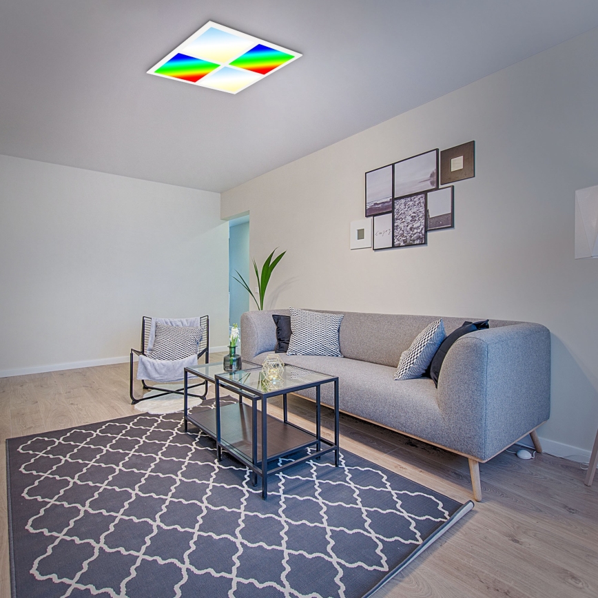 Briloner 7387-016 - RGBW Dimmable ceiling light LED/24W/230V 3000-6500K + remote control